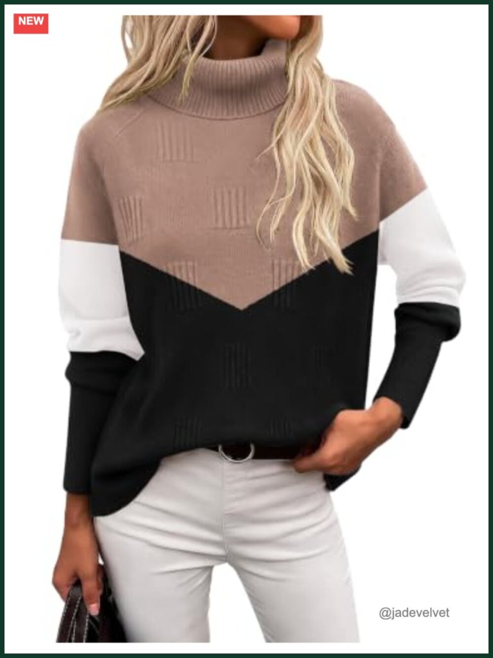 Womens Turtleneck Sweater Long Sleeve Knit Pullover Fall Winter Chunky Top